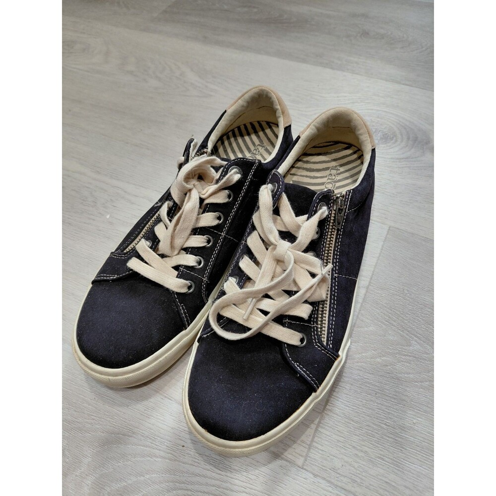 Taos Star Sneakers Women’s Size 11 Black Zipper And Lace Up Shoes Casual - Picture 2 of 14